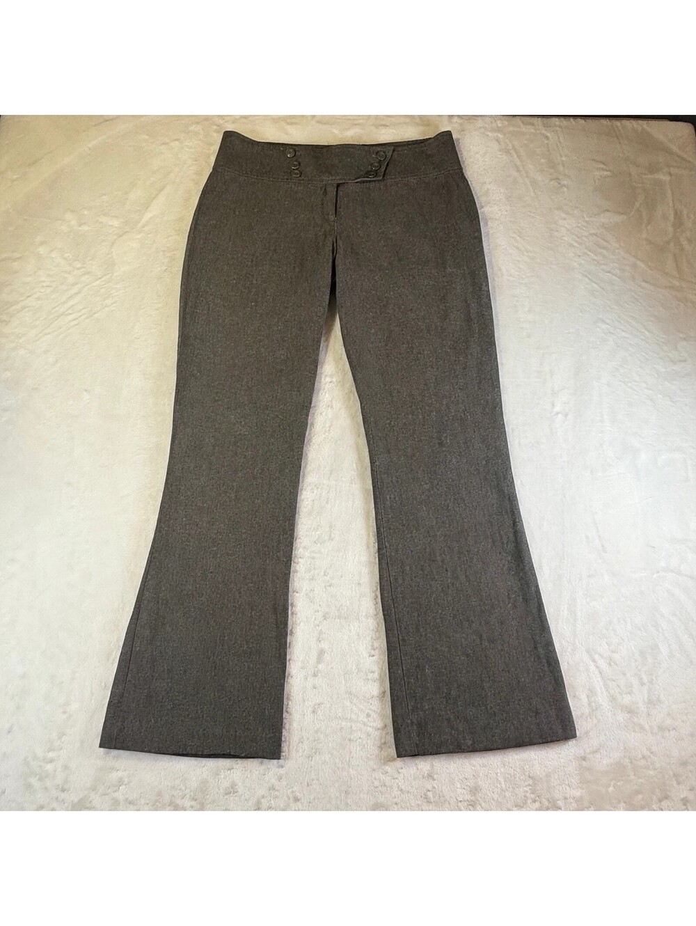 Mandee Womens Size 9 Gray Wide Leg Casual Pants